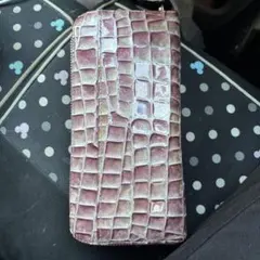 セ*ジ様 パープル クロコダイル風 長財布