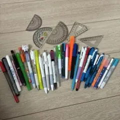 筆記用具セット 分度器 三角定規 まとめ売りのサムネイル