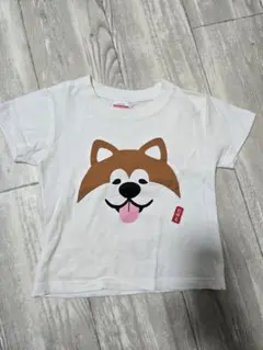 秋田犬 犬の顔 Tシャツ 100のサムネイル