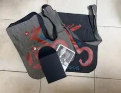 ★未使用45R　ノベルティ葉書　ショルダーバッグ　ヒッコリー&デニム　3点のサムネイル