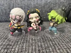 鬼滅の刃ミニフィギュア３個セット　宇髄天元、堕姫、妓夫太郎