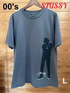 レア！00’s old stussy silhouette t-shirt