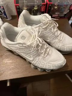 NIKE SHOX TL ホワイトメタリックシルバー （極美品） - メルカリ