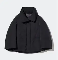 美品★ ユニクロJ ブラック ハイブリッドダウンジャケット