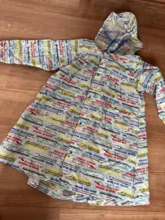 120 新幹線柄　レインコート