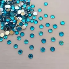 ラインストーン デコパーツ ブルー 5mm 1000個 匿名配送