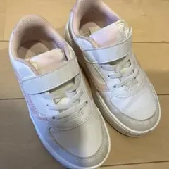 VANS キッズ スニーカー ホワイト ピンク 19cmのサムネイル