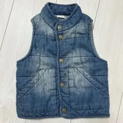 プティマイン　デニムベスト S