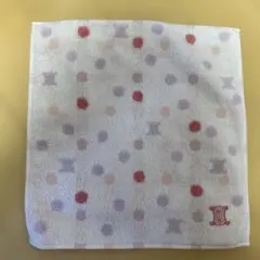 【新品・未使用】CELINE 水玉模様 タオルハンカチ