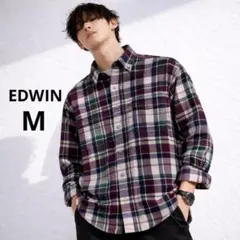 EDWIN エドウィン ネルシャツ M メンズ ギンガムチェック 古着 ブランドのサムネイル