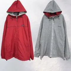 コンバース リバーシブルジャケット フード付 フリース 羽織り XL《i660