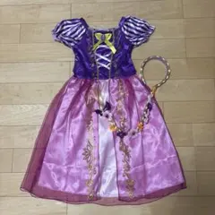ラプンツェル風ドレス140 カチューシャ付き
