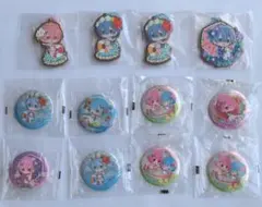 リゼロ　あそーと　ラバーストラップ・缶バッチセット