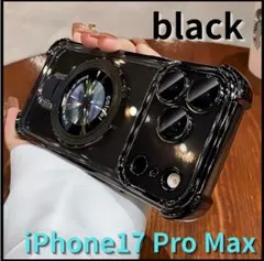 iPhone17　ProMax　ケース　MagSafe　クリアケース　ブラック