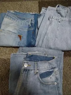 カーブパンツ デニム