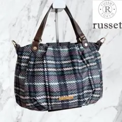 【完売品】russet ラシット チェック柄 パンプキンデザイン 訳ありのサムネイル
