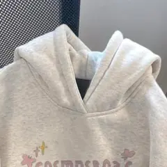 COSMNSBOAC フード付きスウェットシャツ グレー