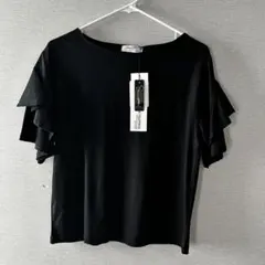 【新品】オペーク　カットソー　トップス　黒　夏