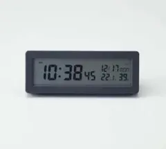 無印良品　デジタル電波時計（大音量アラーム機能付）　置時計・ブラックのサムネイル