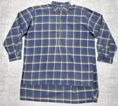 60s デッドストック グランパシャツ マチ付き ロングシャツ ミリタリー