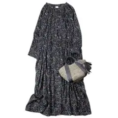 美品 アーバンリサーチドアーズ オリエンタルプリントワンピース コットン