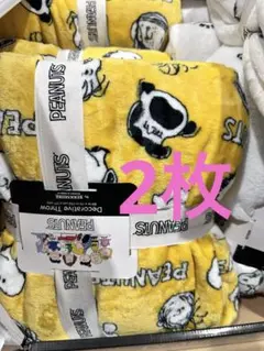 コストコブランケット　スヌーピーPeanuts大判ひざ掛け 152x177cm