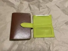 ブラウン×グリーン配色のシステム手帳セット M5