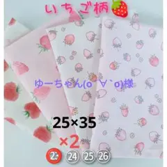 ランチョンマット 女の子 給食ナフキンゆめかわ いちご柄 ハンドメイド