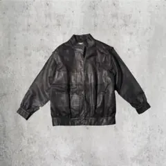 【90~00s_Archive】 BorderLeatherJacket old