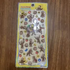 Curious George プチドロップステッカー シート　ジョージ