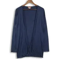 MISSONI ミッソーニ ロング丈　カーディガン ニット 紺 46 イタリア製