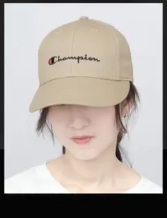 Champion キャップ ベージュ