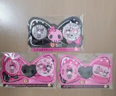 ハッピーくじ　マイメロディ　クロミ　缶バッジセット　３種