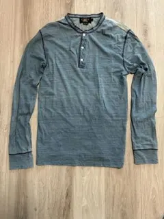 RRL ダブルアールエル インディゴ染め 長袖カットソー M RRL ダブルアールエル インディゴ カットソー ラルフローレン 長袖