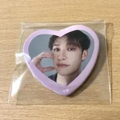 StrayKids バンチャン　ハート缶バッジ
