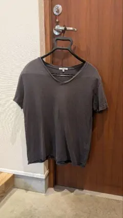 GLOBAL WORK ダークグレー Vネック Tシャツ M