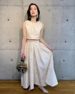 ♡美品♡ アナイ ケミカルレースタックパンツ 25SS ホワイト 定価5.8万