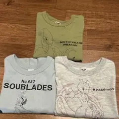 西松屋　男の子　ポケモン 長袖薄手トレーナー　 3枚セット　120cm