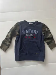 ダブルビー　迷彩柄袖付きSAFARIトレーナー
