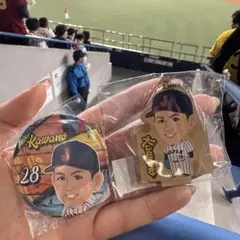 侍ジャパンガチャ 2025 日本ハム 河野缶バッチキーホルダーセット
