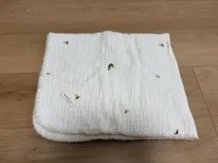 【トリックホリック】6重ガーゼブランケットレモンの刺繍（約70×85ｃｍ）