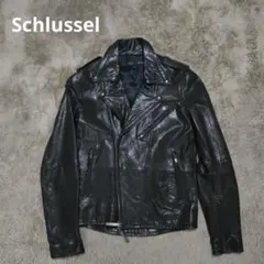 美品☆SCHLÜSSEL　シュリセル　ライダースジャケット　L　ブラック Amazon | シュリセル SCHLUSSEL 本革 レザージャケット