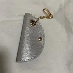 4℃ シルバーキーケース　キーホルダー