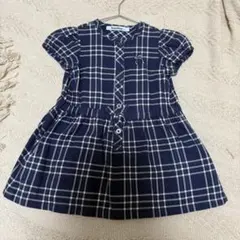 familiar 半袖 ワンピース 90 ネイビー