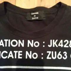 【CABANE de ZUCCa】Tシャツ、黒、Mのサムネイル