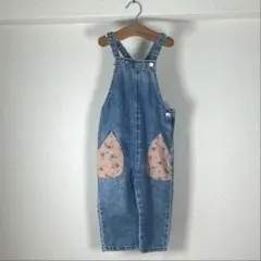 【最終値下げ】ZARA ザラ 花柄ポケット デニム サロペット 子供服 2167のサムネイル