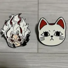 ダンダダン ピンバッジ 2点セット（オカルン 変身後 ＆ ターボババア 招き猫）