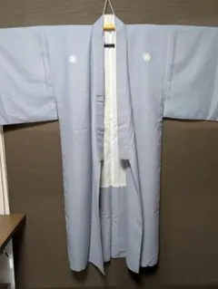 【訳あり】上質 男性 色紋付３点セット(No.156)