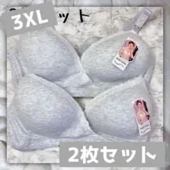 【ノンワイヤー】ブラジャー　授乳ブラ　マタニティブラ 4L グレーのサムネイル