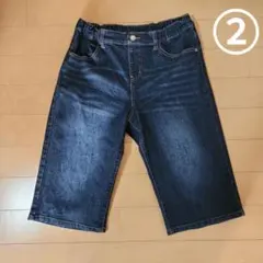 デニムハーフパンツ 160 ②